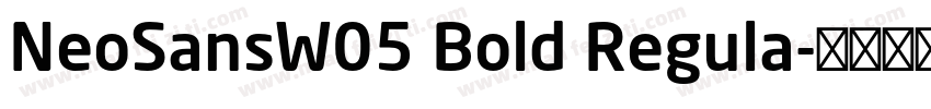 NeoSansW05 Bold Regula字体转换